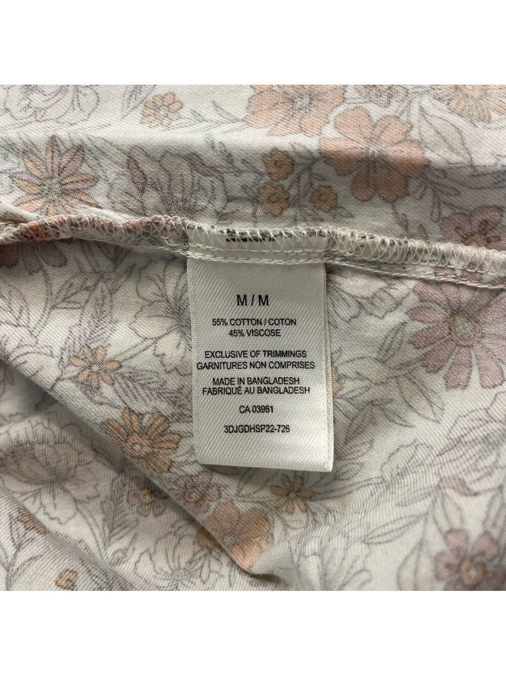 NWT Denver Hayes Floral Print Long Sleeve Tie Waist Dress, size M - Picture 9 of 13